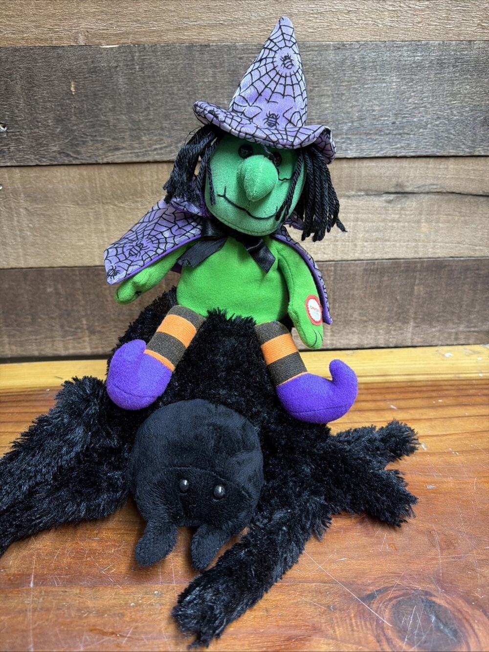 Russ musical sound Plush Halloween Spider Witch No Movement